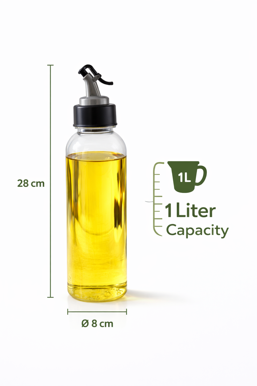 Premium Oil Dispenser Bottle 500ml | Leakproof Kitchen Oil Dispenser